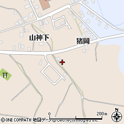 秋田県横手市猪岡山神下39周辺の地図