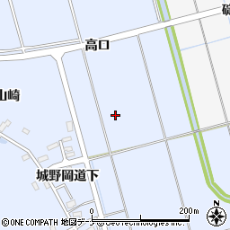 秋田県横手市赤坂高口周辺の地図