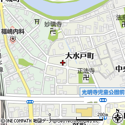 秋田魁新報横手東販売所周辺の地図