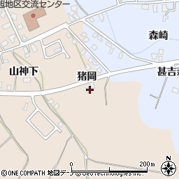 秋田県横手市猪岡山神下49-1周辺の地図