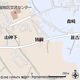 秋田県横手市猪岡猪岡周辺の地図