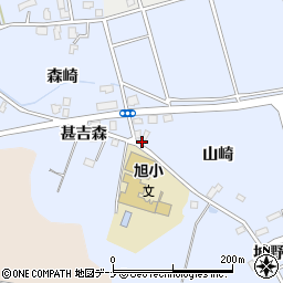 秋田県横手市赤坂山崎周辺の地図