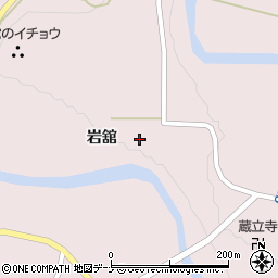 秋田県由利本荘市東由利蔵岩舘9周辺の地図