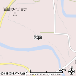 秋田県由利本荘市東由利蔵岩舘周辺の地図