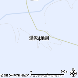 岩手県北上市湯沢４地割周辺の地図