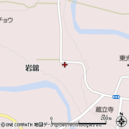 秋田県由利本荘市東由利蔵岩舘13周辺の地図