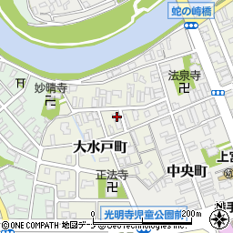 秋田県横手市大水戸町2-16周辺の地図