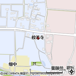 秋田県横手市塚堀般若寺周辺の地図