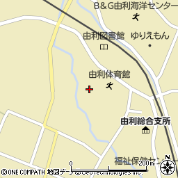 秋田県由利本荘市前郷家岸上堤90周辺の地図