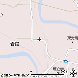 秋田県由利本荘市東由利蔵岩舘33-1周辺の地図