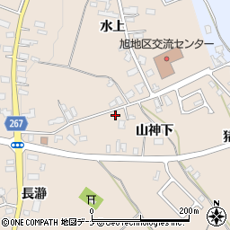 秋田県横手市猪岡山神下20周辺の地図