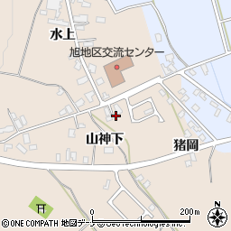 秋田県横手市猪岡山神下54-1周辺の地図