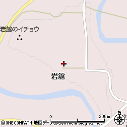 秋田県由利本荘市東由利蔵岩舘56周辺の地図