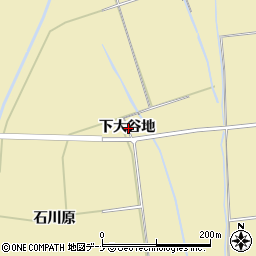 秋田県横手市平鹿町下吉田下大谷地周辺の地図