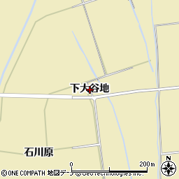 秋田県横手市平鹿町下吉田（下大谷地）周辺の地図