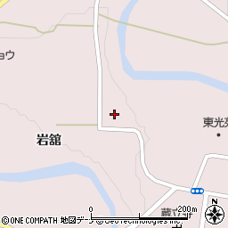 秋田県由利本荘市東由利蔵岩舘33周辺の地図