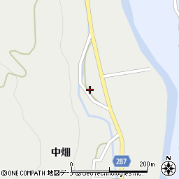 秋田県由利本荘市町村中畑76周辺の地図