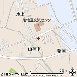 秋田県横手市猪岡山神下54周辺の地図