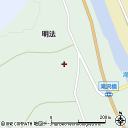 秋田県由利本荘市森子明法53周辺の地図