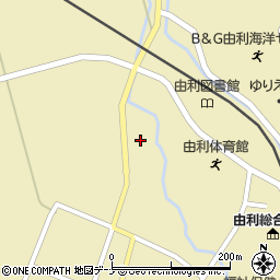 秋田県由利本荘市前郷家岸上堤15周辺の地図