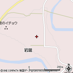 秋田県由利本荘市東由利蔵岩舘52周辺の地図