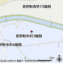岩手県遠野市青笹町中沢（３地割）周辺の地図