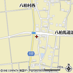 秋田県横手市大雄八柏街道添周辺の地図