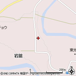 秋田県由利本荘市東由利蔵岩舘35周辺の地図