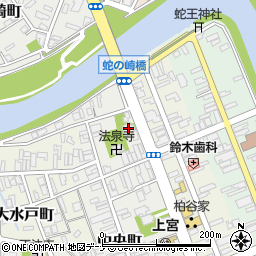 西誓寺周辺の地図