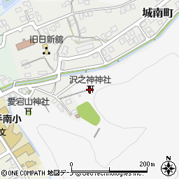 沢之神神社周辺の地図