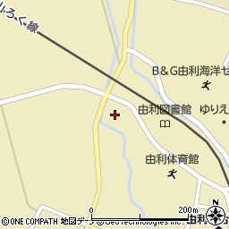 秋田県由利本荘市前郷家岸上堤5周辺の地図