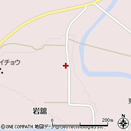 秋田県由利本荘市東由利蔵岩舘47-2周辺の地図