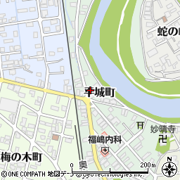 秋田県横手市平城町9周辺の地図