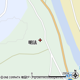 秋田県由利本荘市森子明法11周辺の地図