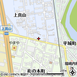 秋田県横手市横手町上真山57-24周辺の地図