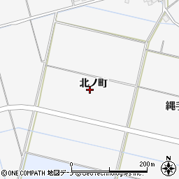 秋田県横手市三本柳北ノ町周辺の地図