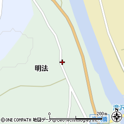 秋田県由利本荘市森子明法27周辺の地図