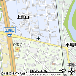 秋田県横手市横手町上真山57-31周辺の地図