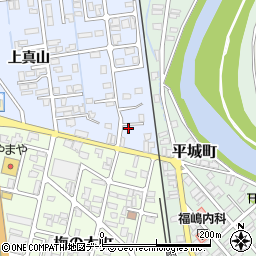 秋田県横手市横手町上真山58-19周辺の地図