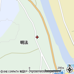 秋田県由利本荘市森子明法26周辺の地図