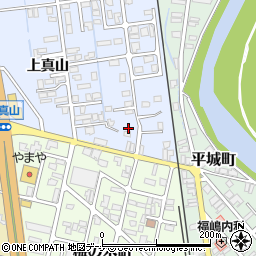 秋田県横手市横手町上真山60-9周辺の地図