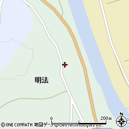 秋田県由利本荘市森子明法25周辺の地図