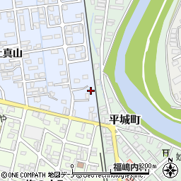 秋田県横手市横手町上真山46-8周辺の地図
