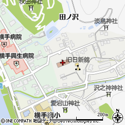 横手簡易裁判所周辺の地図