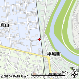秋田県横手市横手町上真山46-5周辺の地図