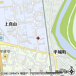 秋田県横手市横手町上真山61-2周辺の地図