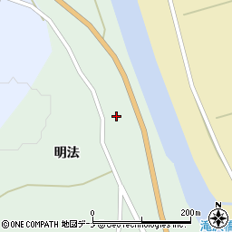 秋田県由利本荘市森子明法23周辺の地図