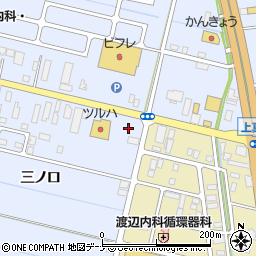 セブンイレブン横手三ノ口店周辺の地図