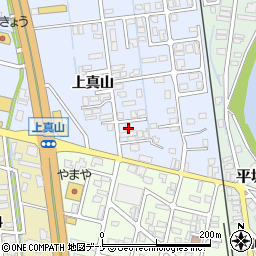 秋田県横手市横手町上真山197-3周辺の地図