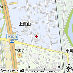 秋田県横手市横手町上真山197-4周辺の地図